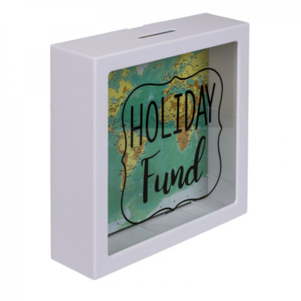 Κουμπαράς Πλαστικός Holiday Fund (Λευκό)