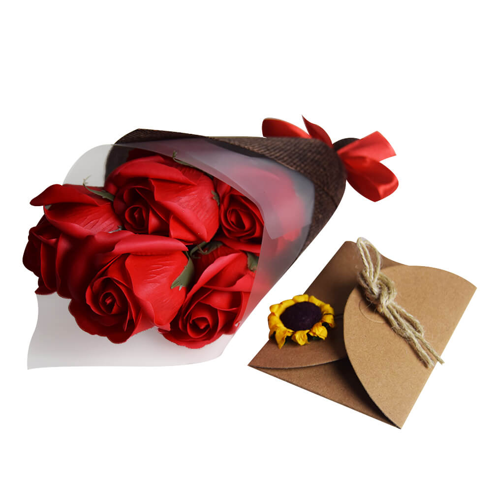 Κουτί Με Τριαντάφυλλα Από Σαπούνι