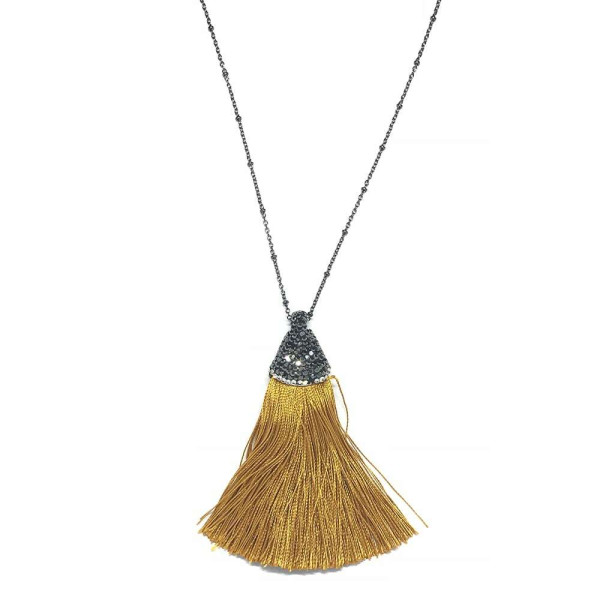 Κρεμαστό με χρυσή φούντα