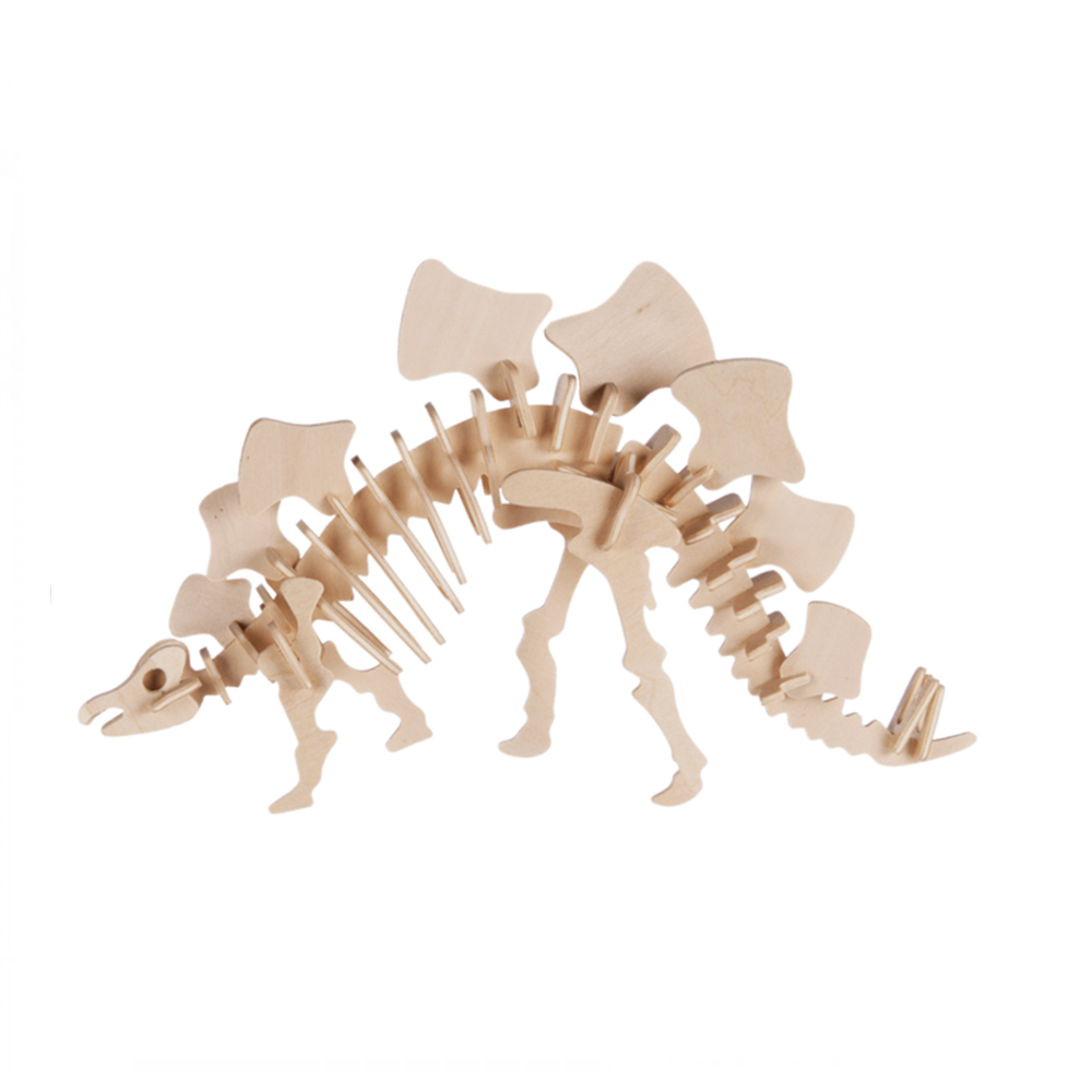 Ξύλινο 3D Παζλ Δεινόσαυρος - Στεγόσαυρος