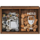 Ξύλινο Κουτί αποθήκευσης για καπάκια μπύρας και κρασιού His & Hers