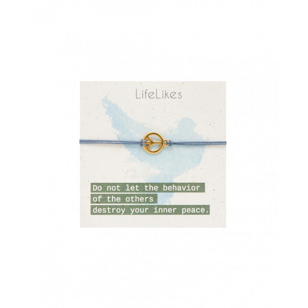 LifeLikes Ευχούλες Ειρήνη - Βραχιολάκι με Μεταλλικό στοιχείο