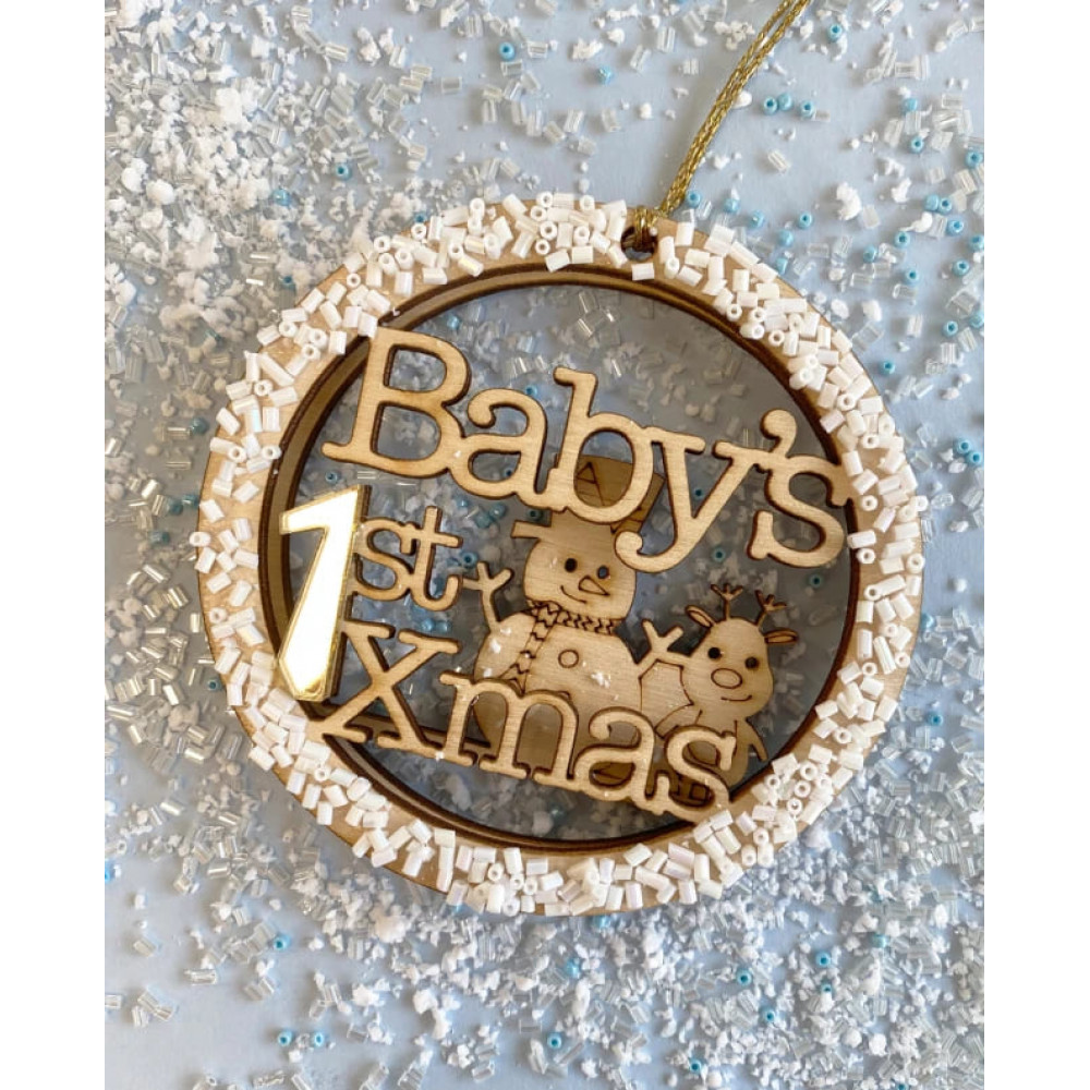 LifeLikes Γούρι Τρισδιάστατη Μπάλα Baby's 1st Christmas
