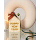 LifeLikes Γούρι Σπιτάκι Κρεμαστό Happy New Year