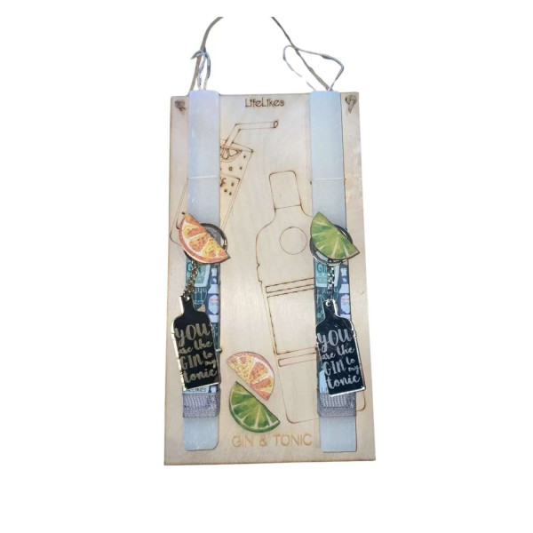 LifeLikes Λαμπάδα για Ζευγάρια Gin - Tonic