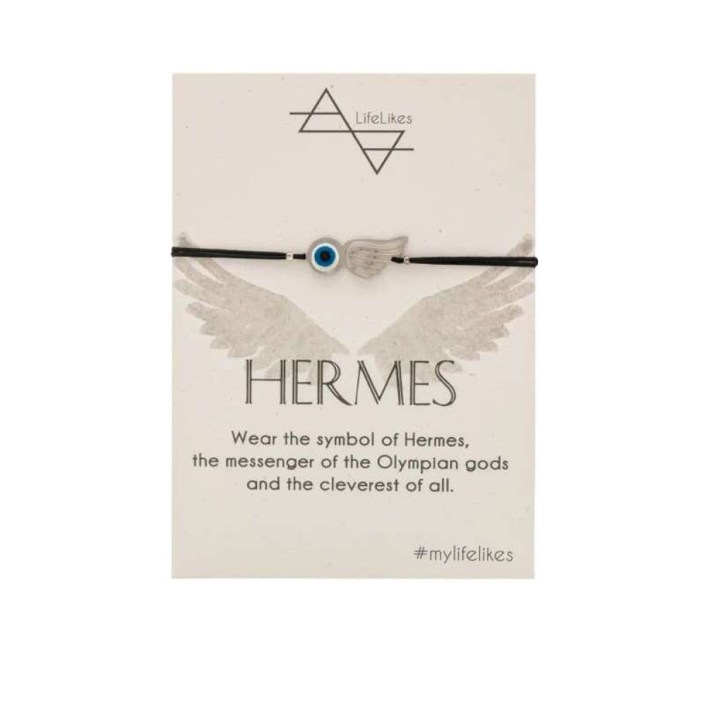 LifeLikes Βραχιόλι με Στοιχείο A Piece of Greece - Hermes Ασημί