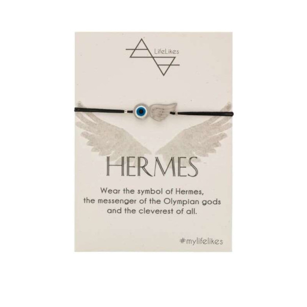 LifeLikes Βραχιόλι με Στοιχείο A Piece of Greece - Hermes Ασημί