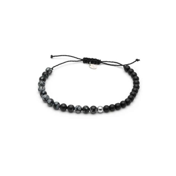 LifeLikes Βραχιόλι Snowflake & Onyx