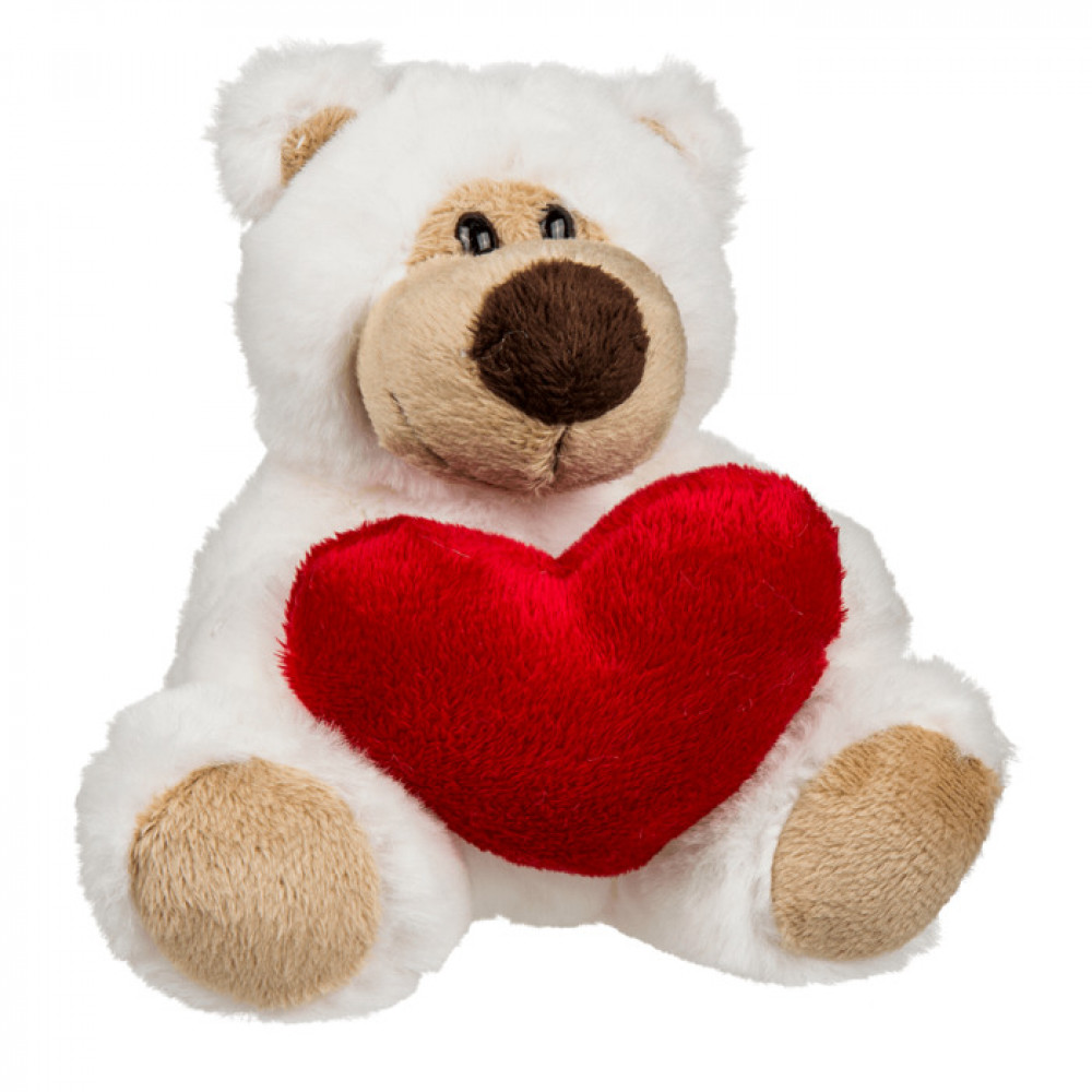 Λούτρινο Αρκουδάκι με Κόκκινη Καρδιά 15 cm