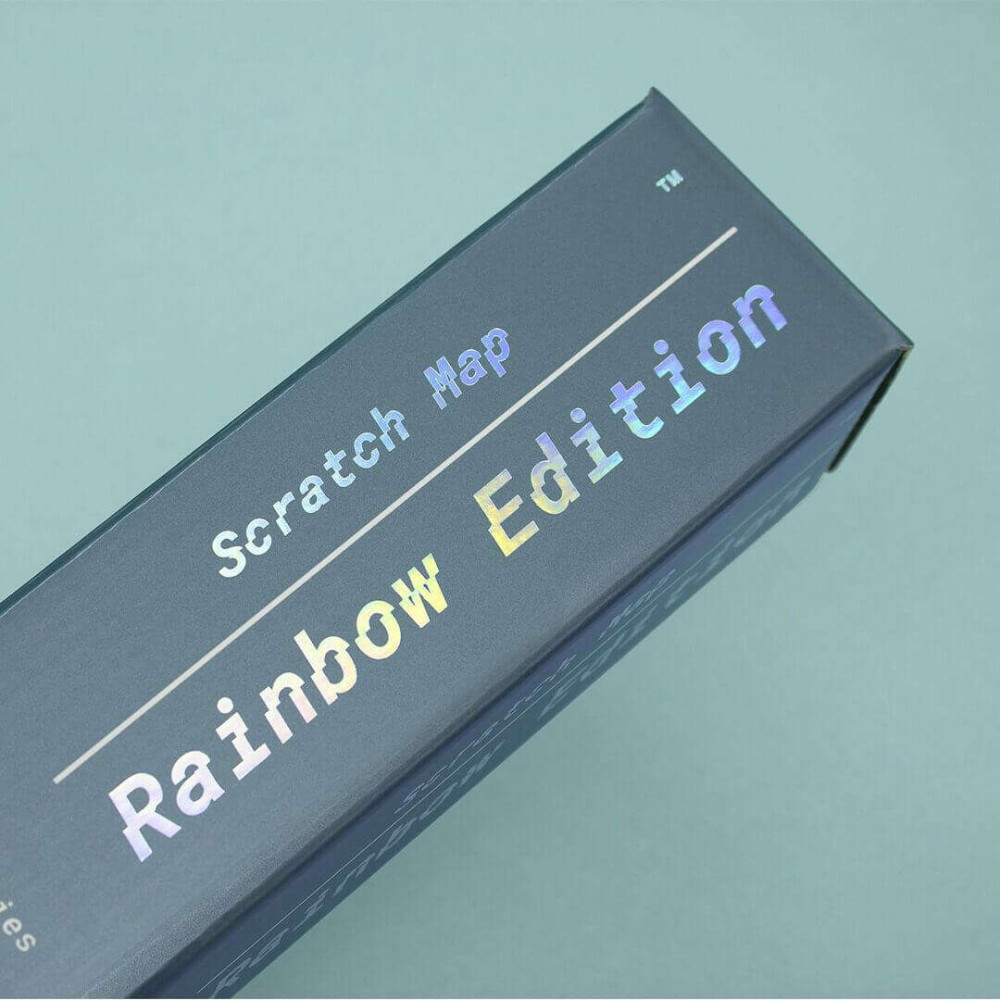 Scratch Map® Luckies Rainbow Edition 82,5×59,4 cm