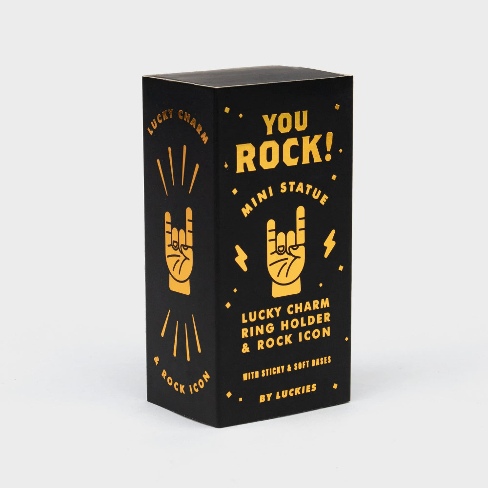 Luckies You Rock Mini Βάση Στήριξης - Διακοσμητικό 4,2 x 10 x 3cm (Χρυσό)