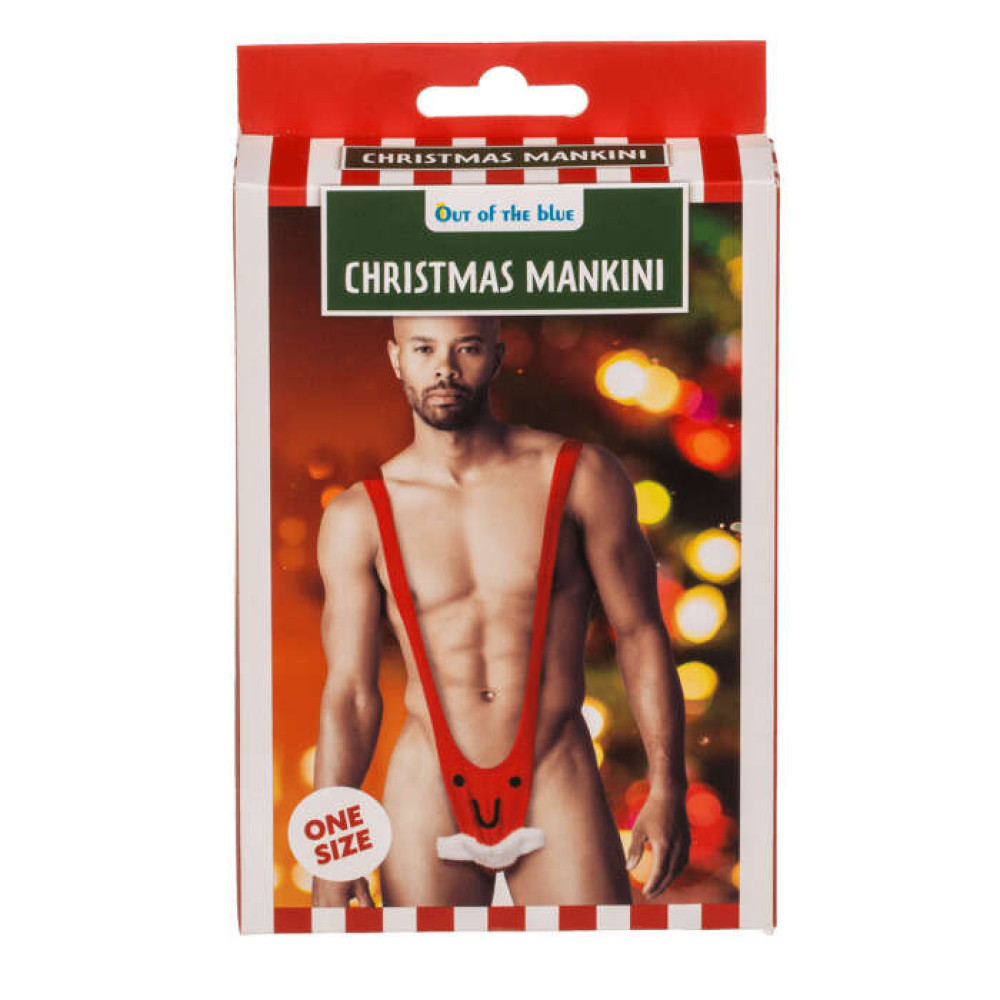 Μαγιό Borat Mankini Christmas Edition, One Size (Κόκκινο)