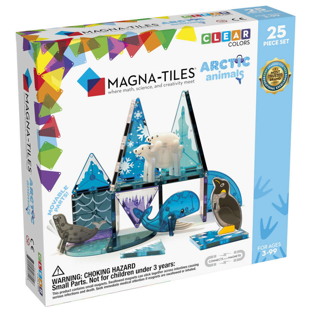 Magna-Tiles Μαγνητικό Παιχνίδι 25 κομματιών Arctic