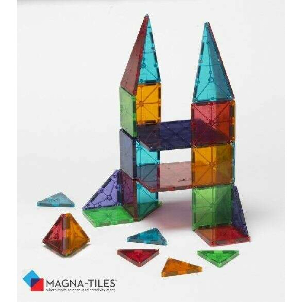 Magna-Tiles Μαγνητικό Παιχνίδι 32 κομματιών Clear Colors