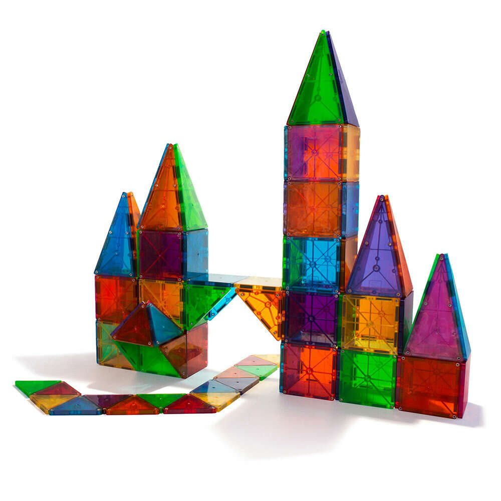 Magna-Tiles Μαγνητικό Παιχνίδι 100 κομματιών Clear Colors