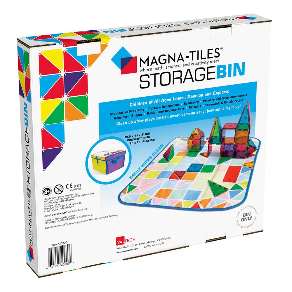 Magna-Tiles Καλάθι Αποθήκευσης & Επιφάνεια Παιχνιδιού