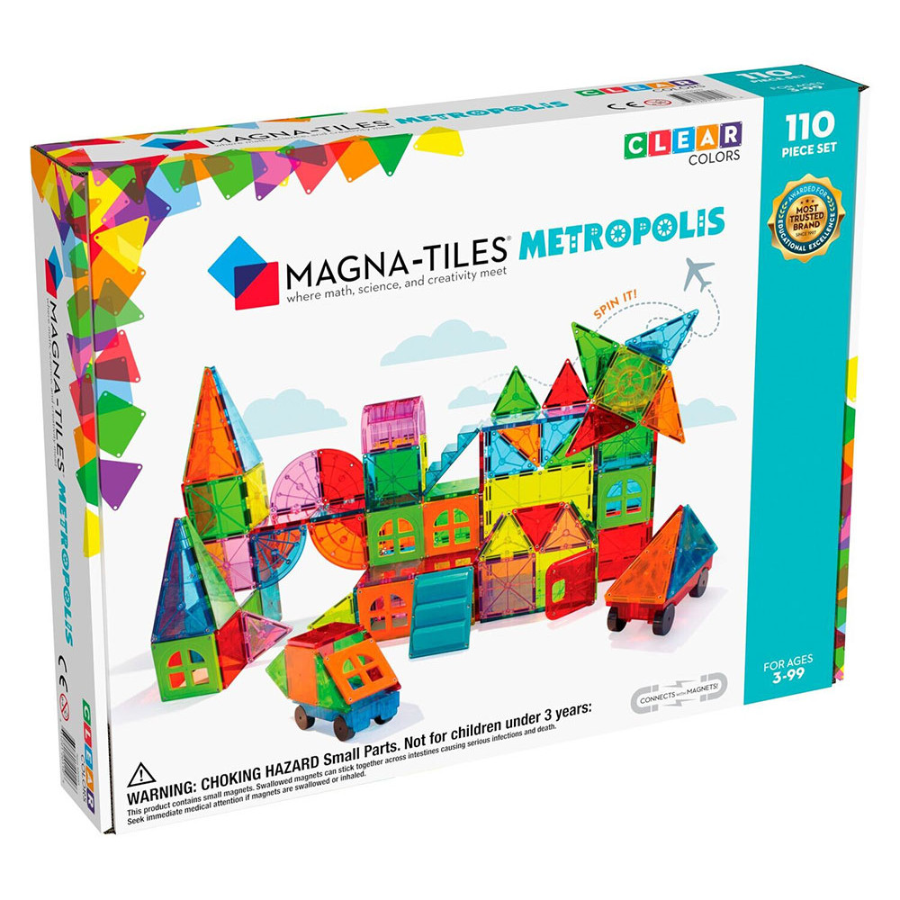 Magna-Tiles Μαγνητικό Παιχνίδι 110 κομματιών Metropolis