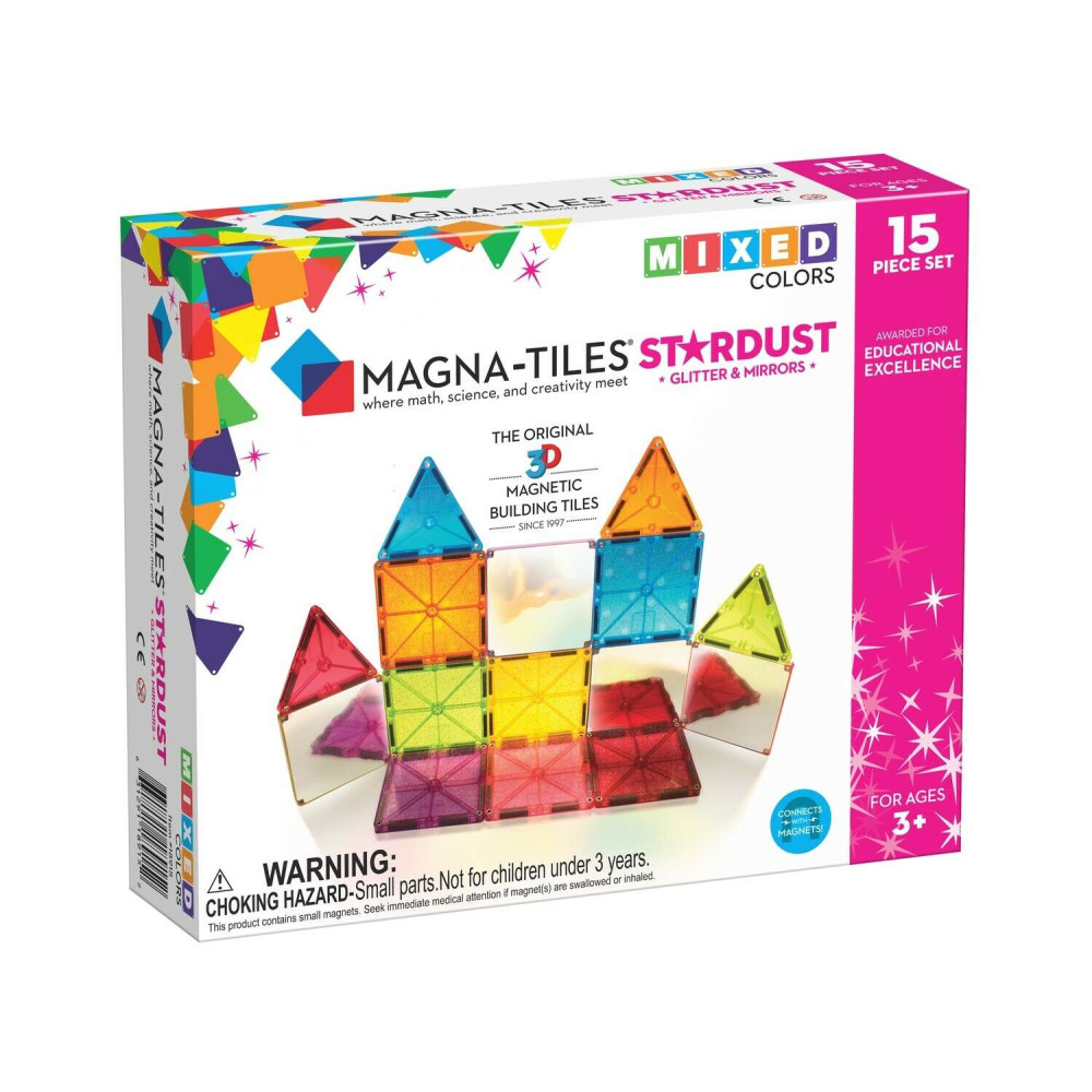 Magna-Tiles Μαγνητικό Παιχνίδι 15 κομματιών Stardust