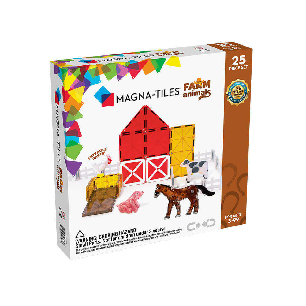 Magna-Tiles Μαγνητικό Παιχνίδι 25 κομματιών Farm Animals