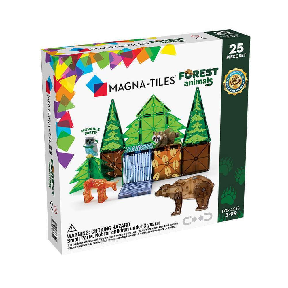 Magna-Tiles Μαγνητικό Παιχνίδι 25 κομματιών Forest Animals