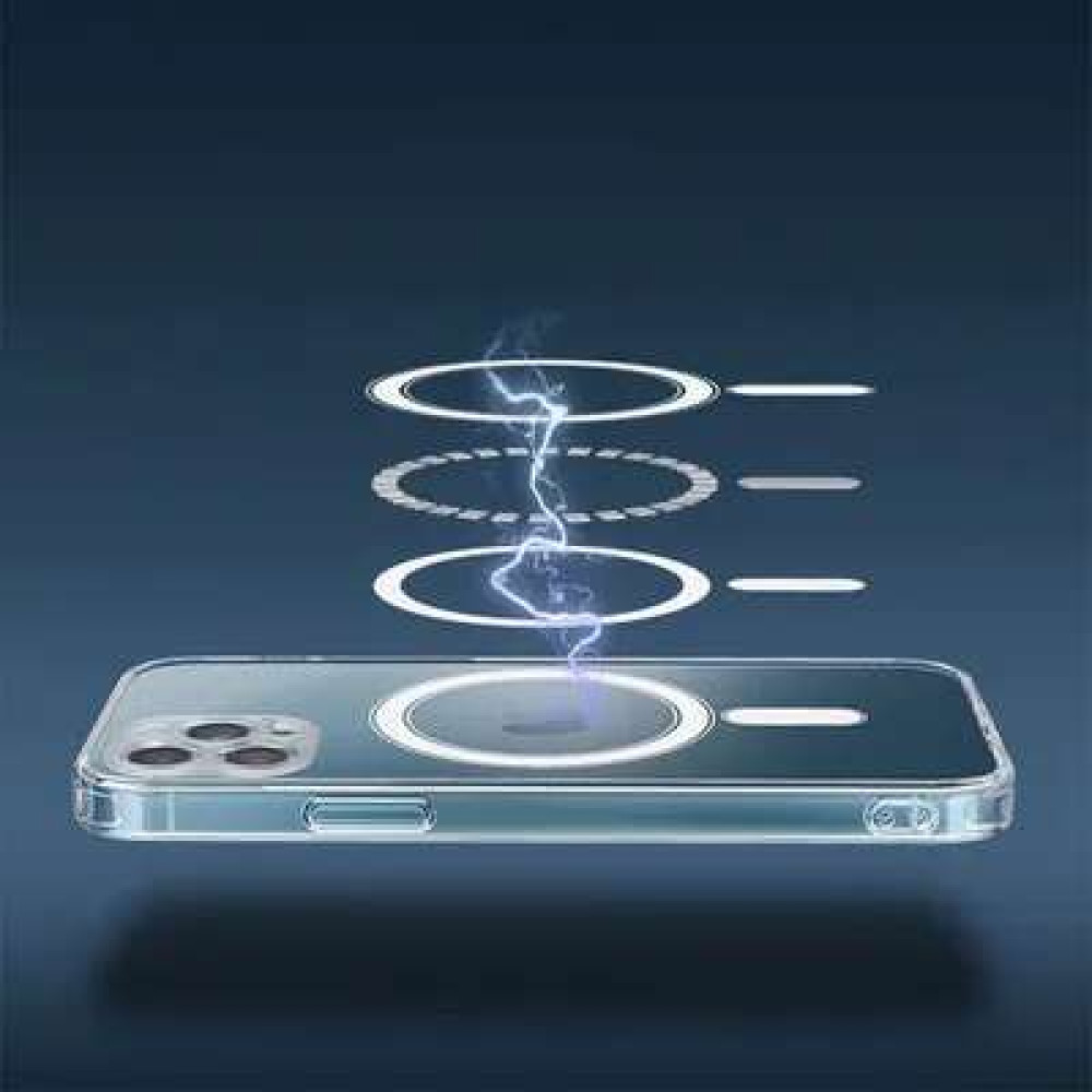 Magsafe Back Cover Θήκη για Apple iPhone 14 Plus (Διάφανο)