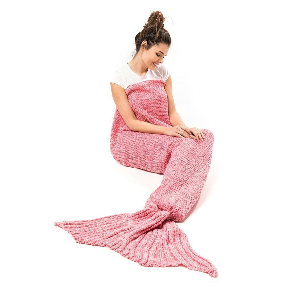 Κουβέρτα Γοργόνα Mermaid Deluxe 190x80cm (Ροζ)