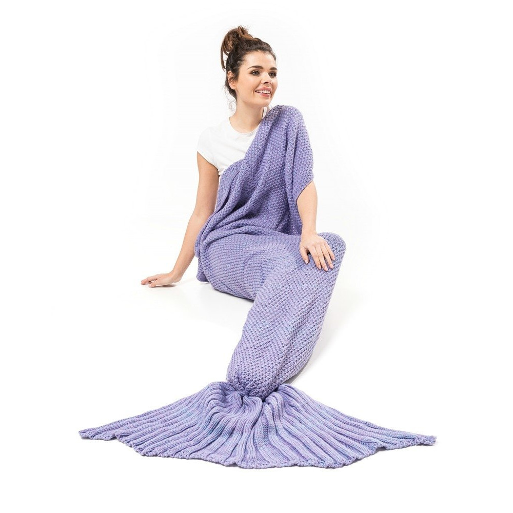 Κουβέρτα Γοργόνα Mermaid Deluxe 190x80cm (Μωβ)