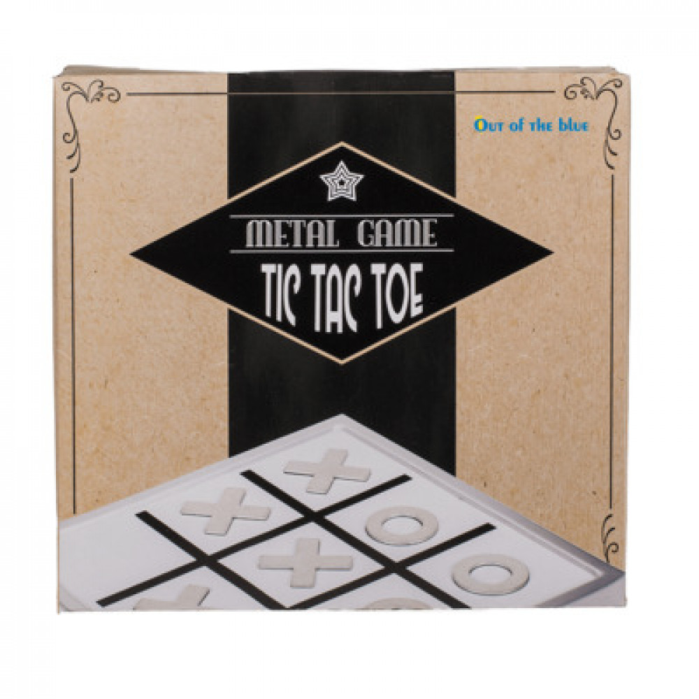 Μεταλλικό Παιχνίδι Τρίλιζα Tic Tac Toe 24,5 x 24,5 cm
