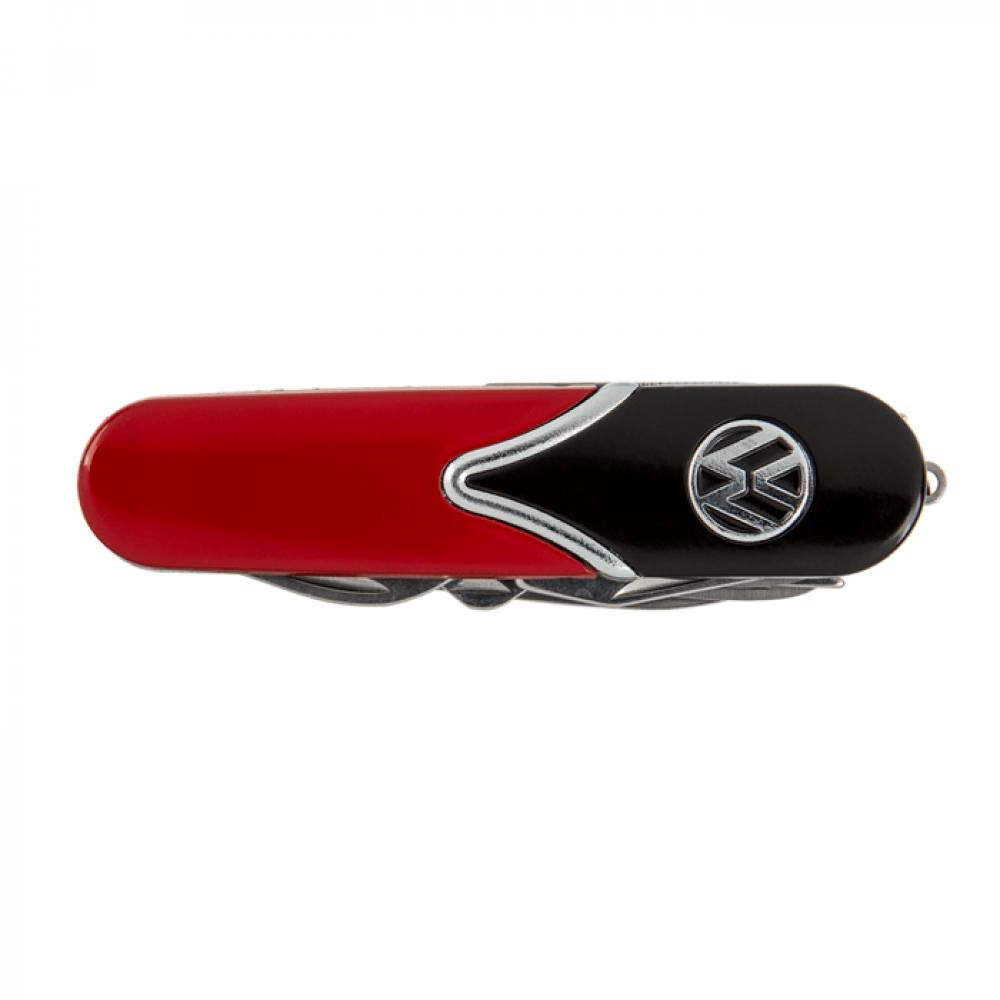 Μεταλλικό Πολυεργαλείο Τσέπης VW Style με 10 Λειτουργίες (Κόκκινο - Μαύρο)