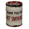 Μεταλλικό Τασάκι σε Σχήμα Βαρέλι Λαδιού Thank You For Not Smoking (Λευκό)
