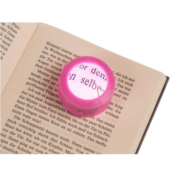 Mini Μεγεθυντικός Φακός με Φωτισμό (Ροζ)