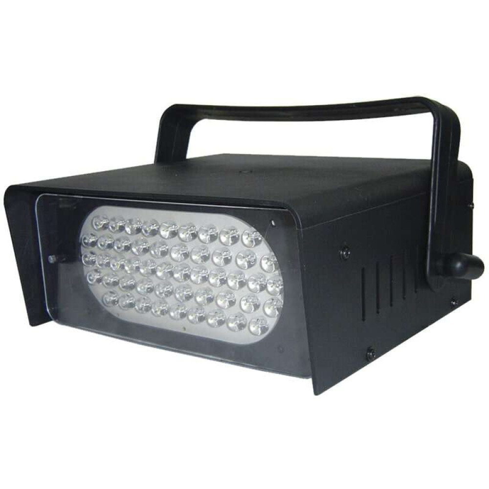 Mini Strobe με λευκά LED και ρυθμιζόμενη ταχύτητα αναλλαμπών - ibiza Light STROBE50LED