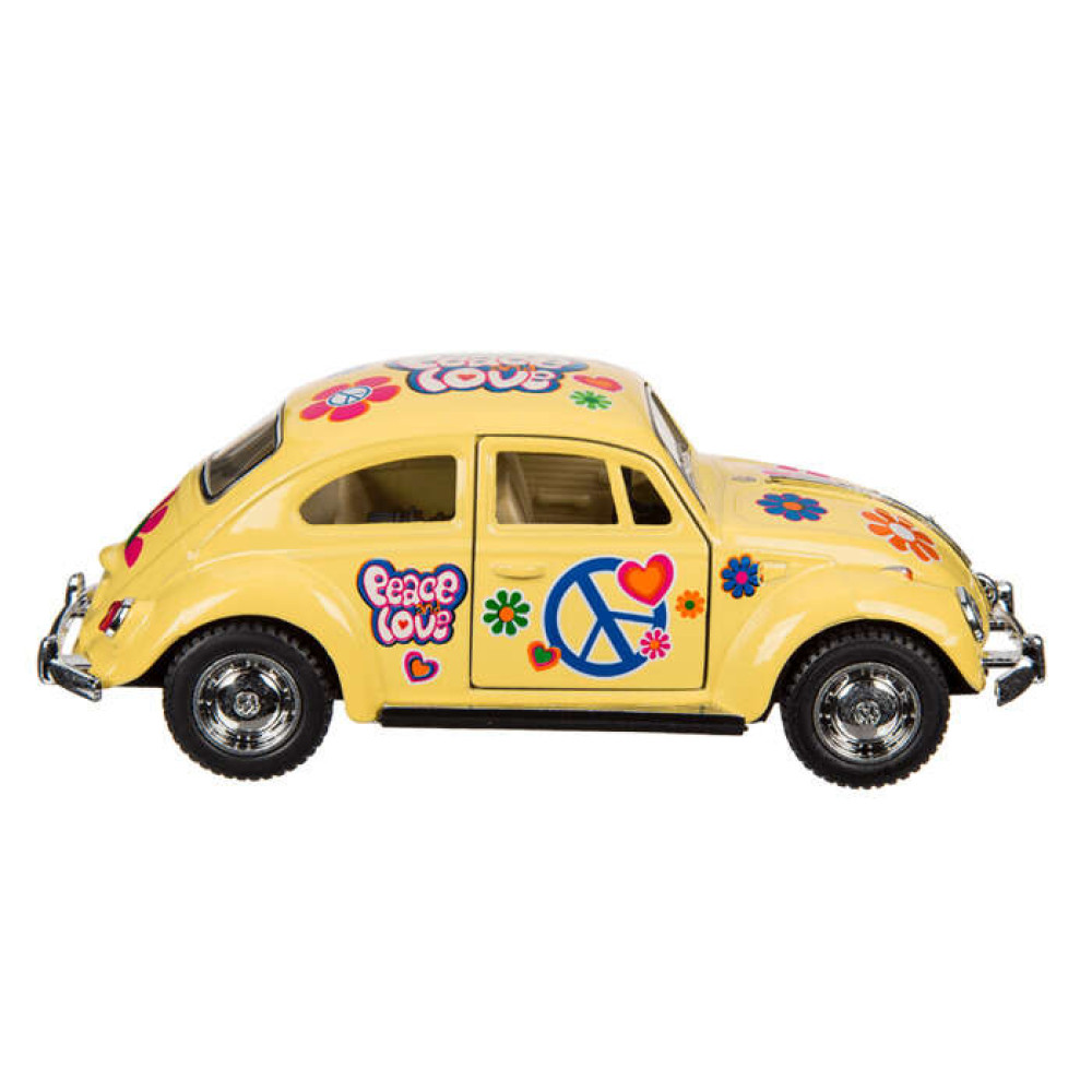 Retro Μινιατούρα VW Beetle 1967 12,5cm (Κίτρινο)