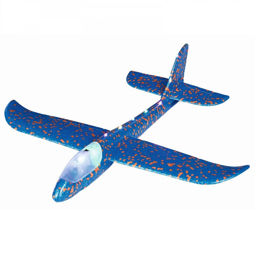 Moses Αεροπλάνο από Αφρό με Led Λυχνίες 47X12X38cm (Μπλε) M38099