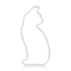 Mustard Cat Sitting Neon Light Φωτιστικό LED με Καλώδιο USB  (15 x 30 x 2 cm)