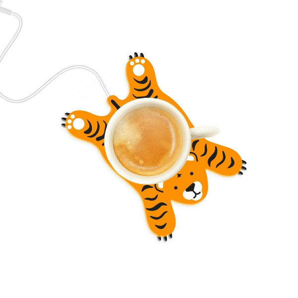 Mustard Sleepy Tiger Θερμαντήρας Κούπας με USB