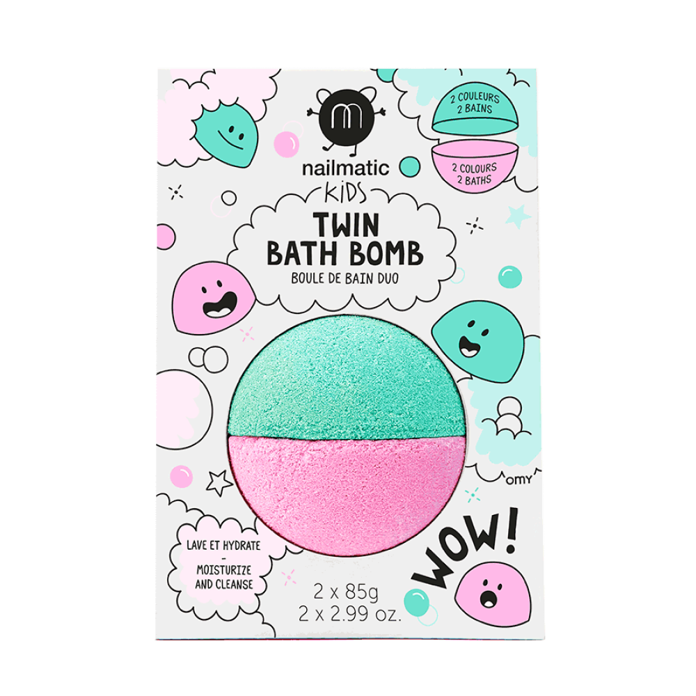 Nailmatic Bath bomb Duo (ροζ-πράσινο)