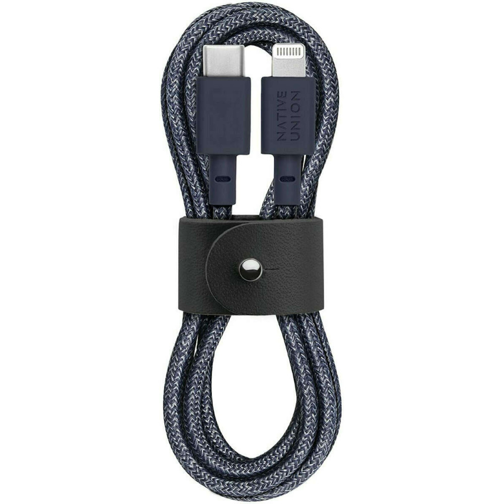 Native Union Belt Braided Καλώδιο USB-C σε Lightning 1.2m (Indigo)