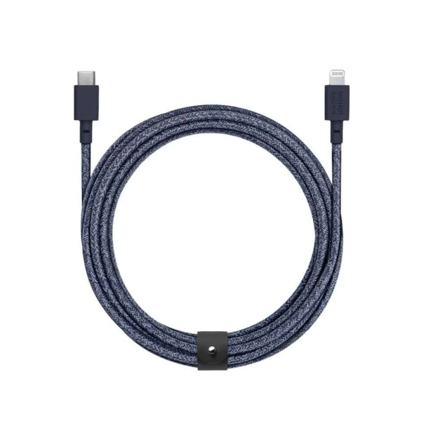 Native Union Belt Braided Καλώδιο USB-C σε Lightning 3m (Indigo)