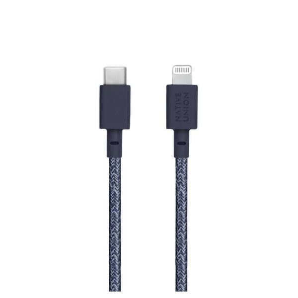 Native Union Belt Braided Καλώδιο USB-C σε Lightning 3m (Indigo)