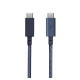 Native Union Belt Cable Pro Καλώδιο USB-C σε USB-C 2.4m 100W (Indigo)