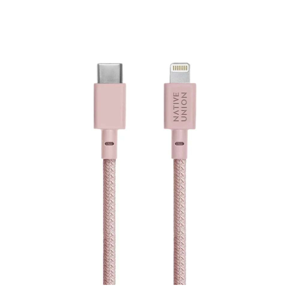 Native Union Belt Cable Καλώδιο USB-C σε Lightning 1.2m (Ροζ)