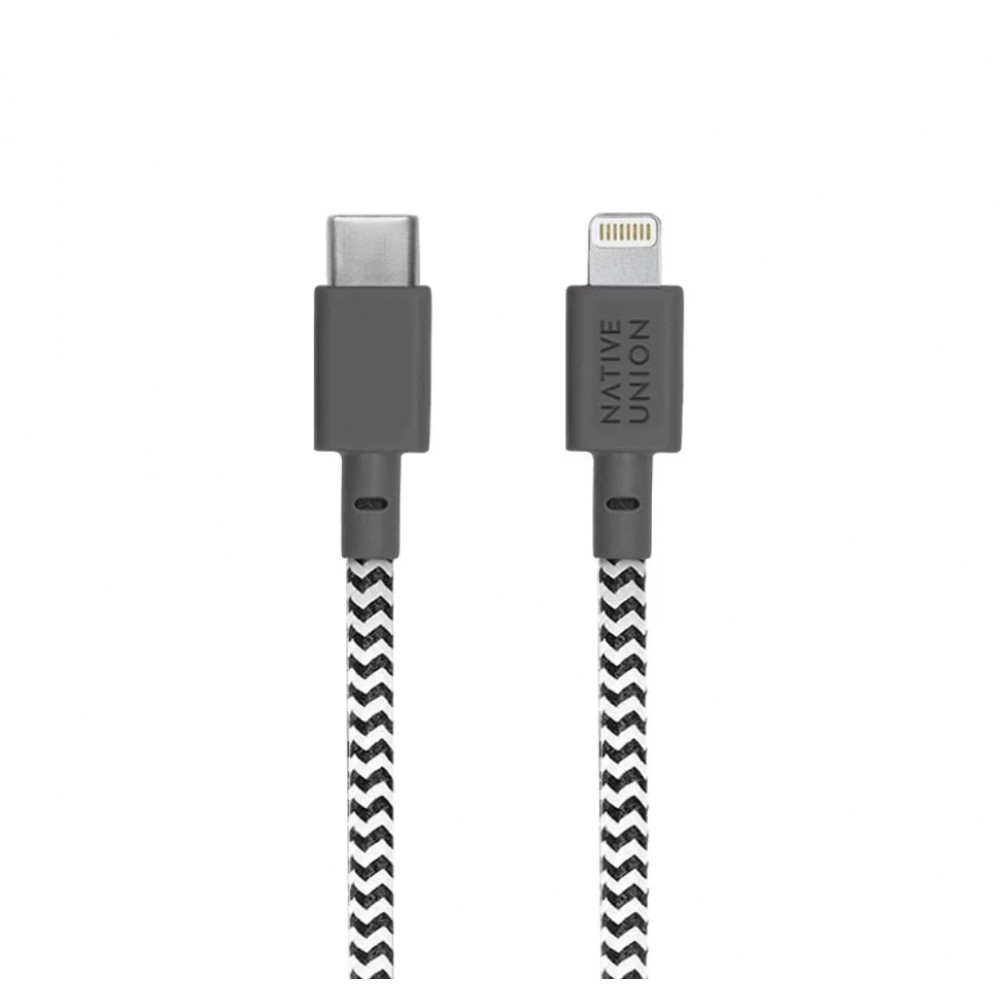 Native Union Belt Cable Καλώδιο USB-C σε Lightning 1.2m (Zebra)