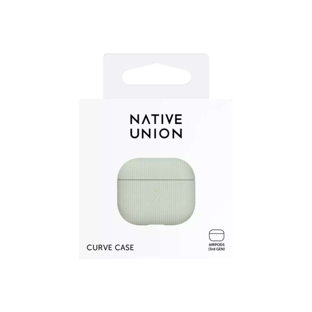 Native Union Curve Θήκη Textured Σιλικόνης συμβατή με ασύρματη φόρτιση για Apple AirPods 3 (Sage)