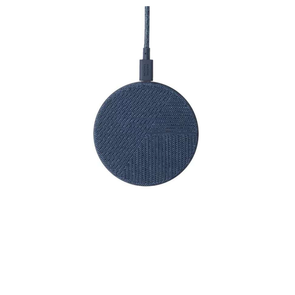 Native Union Drop Wireless Charger με Fabric, 2M Καλώδιο & Adapter (Indigo)