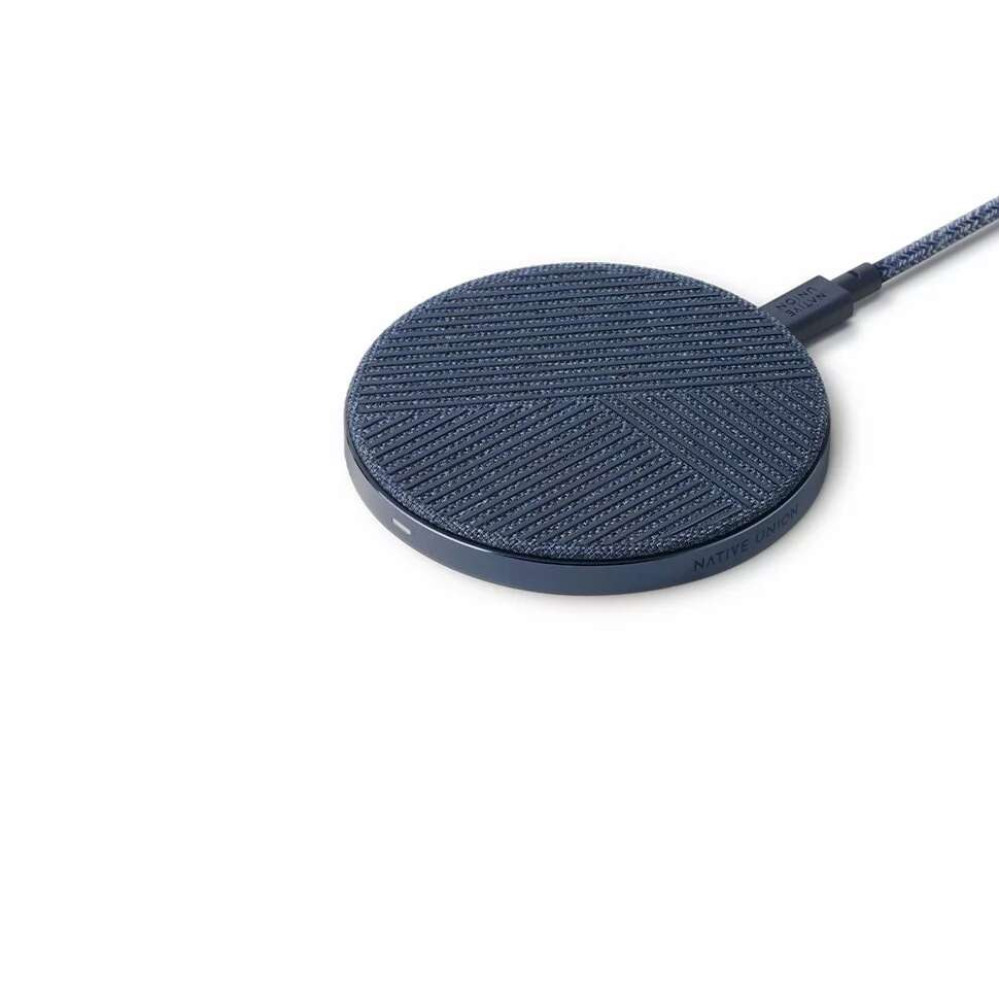 Native Union Drop Wireless Charger με Fabric, 2M Καλώδιο & Adapter (Indigo)