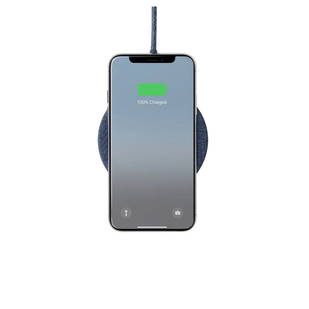 Native Union Drop Wireless Charger με Fabric, 2M Καλώδιο & Adapter (Indigo)