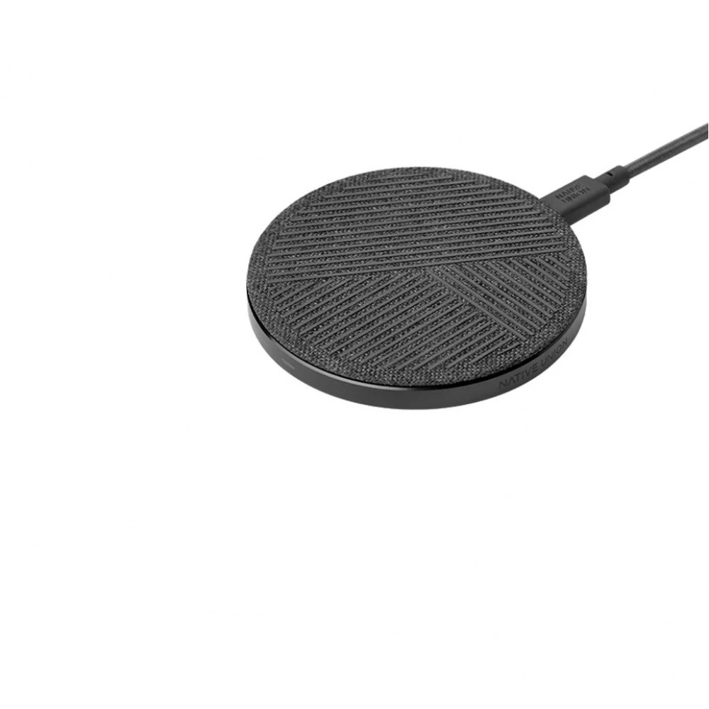Native Union Drop Wireless Charger με Fabric, 2M Καλώδιο & Adapter (Slate)