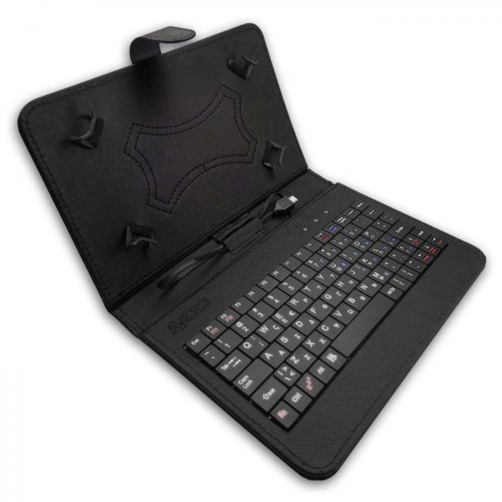 NOD TCK-07 Universal θήκη για tablet 7" με ενσωματωμένο πληκτρολόγιο (Μαύρο) 