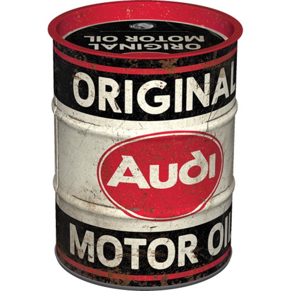 Nostalgic Art Μεταλλικός Κουμπαράς Oil Barrel Audi - Original Motor Oil